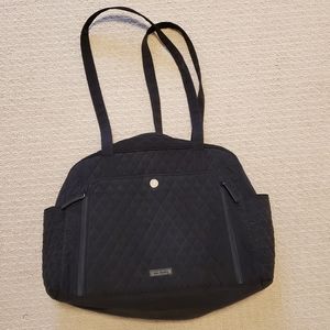 Vera Bradley black quilted diaper bag